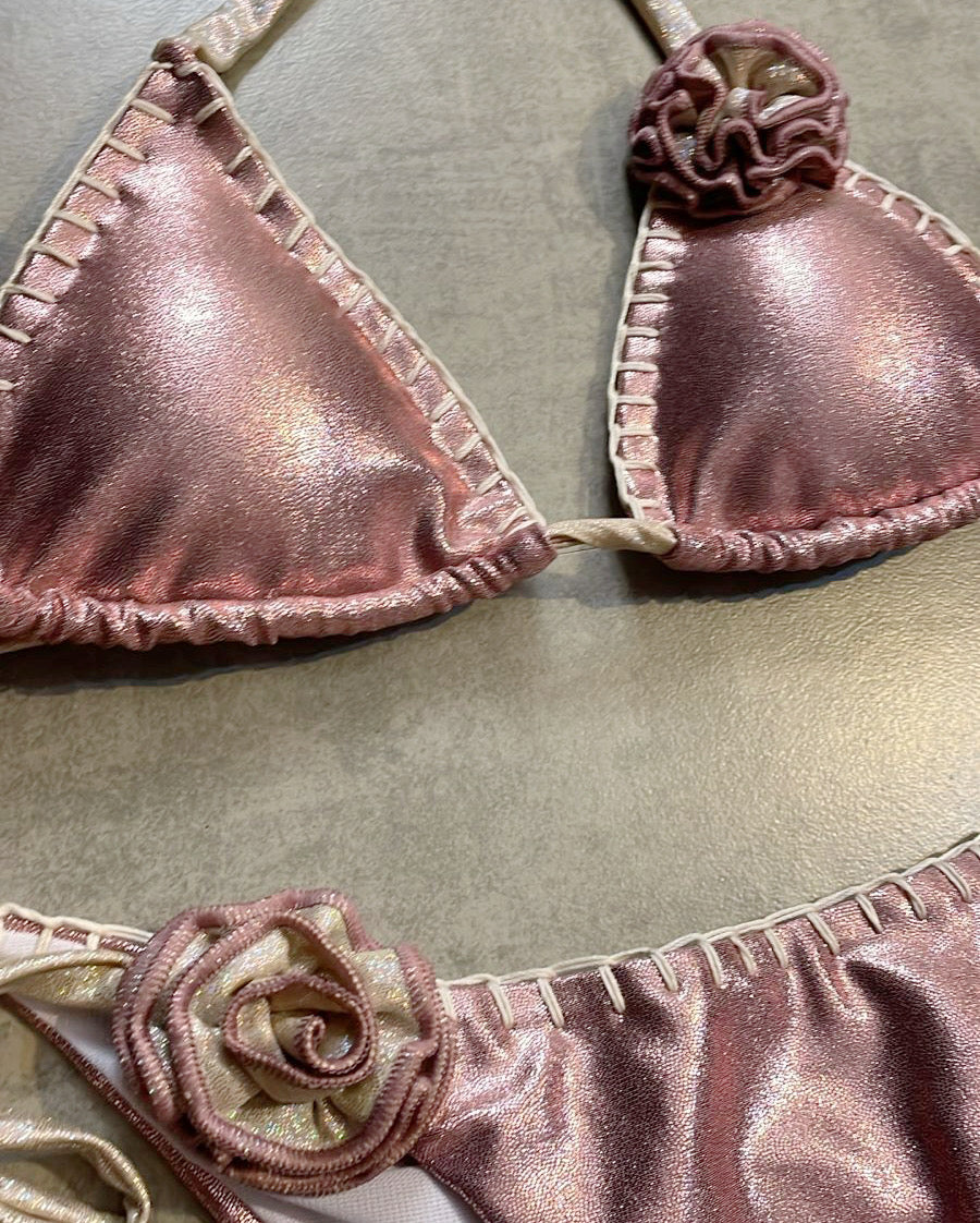 GOLD ROSÉ ✨ Bottom  bordado S, XL