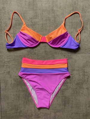 COLOR BLOCK 🧡💜 Top M,L,XL Edición Limitada
