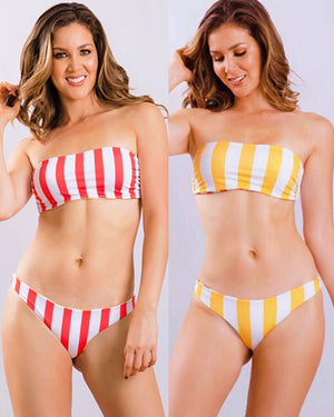 BIKINI CHRYSANTHI REVERSIBLE ⚡️Top M y L / Trusa S y L precio x Pieza